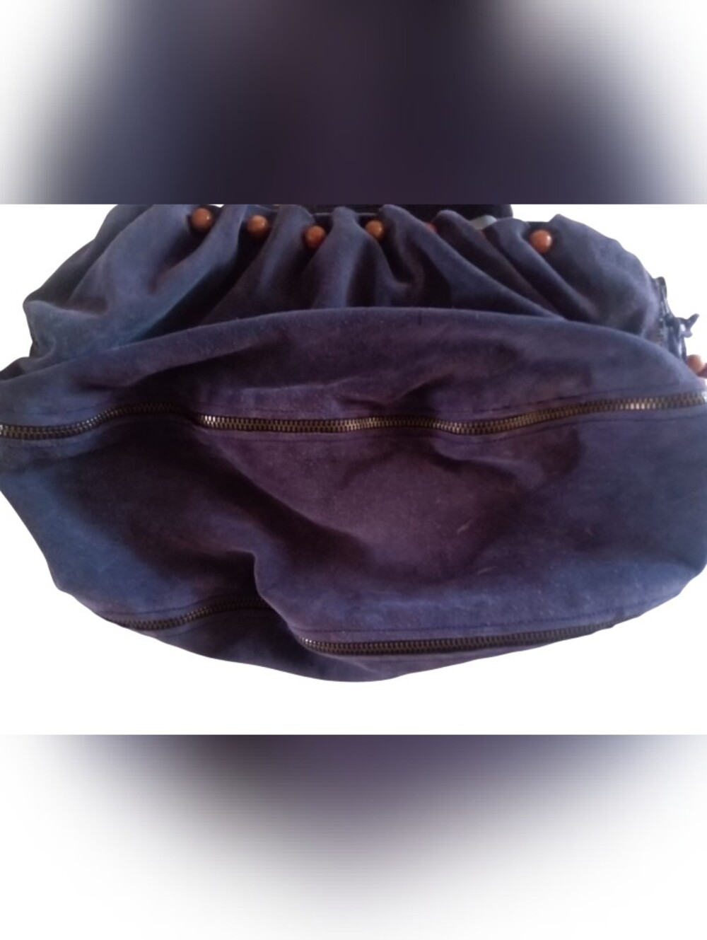 Rare VTG Development By Phillip Lim Purple Suede Slouchy Shoulder Bag - Picture 3 of 9